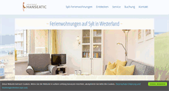 Desktop Screenshot of hanseaticaufsylt.de