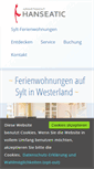 Mobile Screenshot of hanseaticaufsylt.de